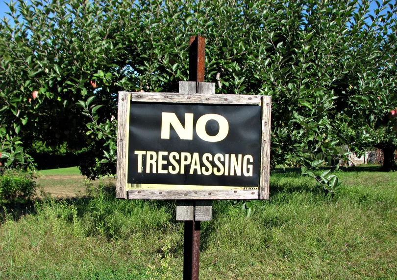legal warning sign