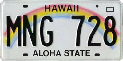 license plate tab placement on plate corner