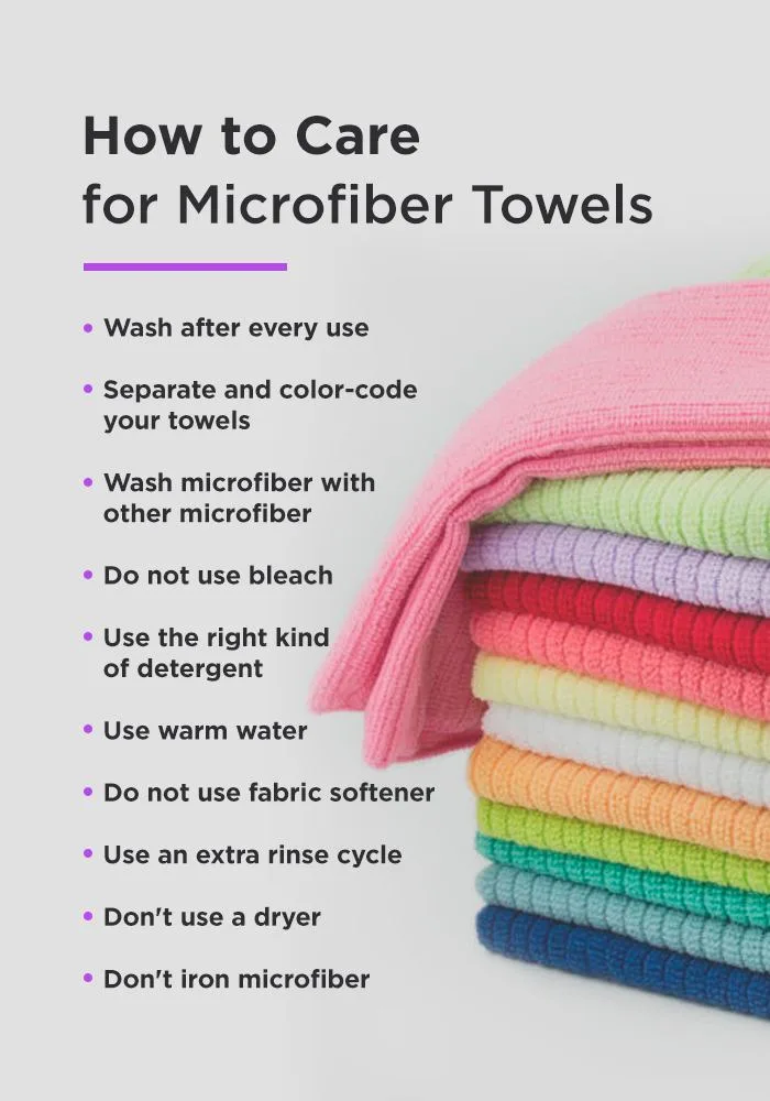 microfiber towel care washing