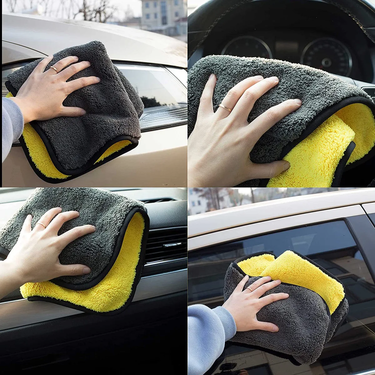 microfiber towel dusting car