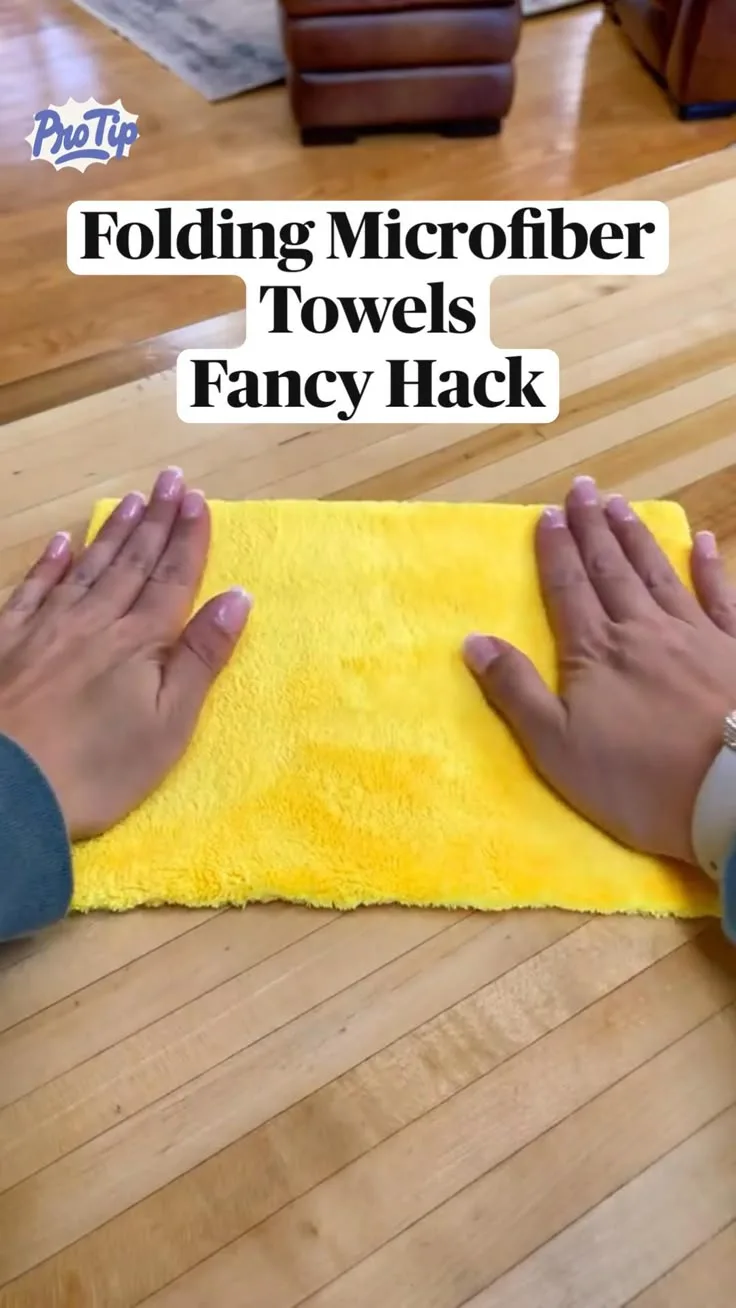 microfiber towel fold technique