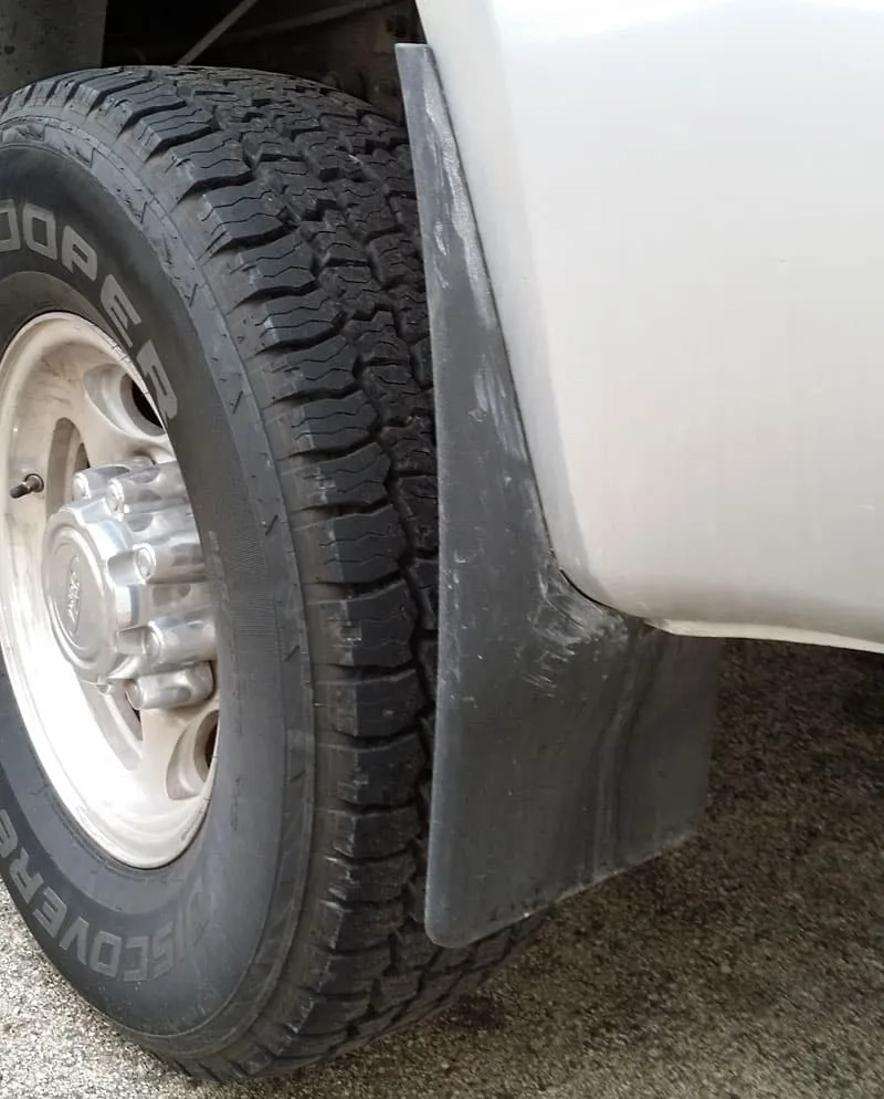 mud flap height measurement lifted truck