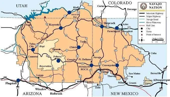 Navajo Nation highway road