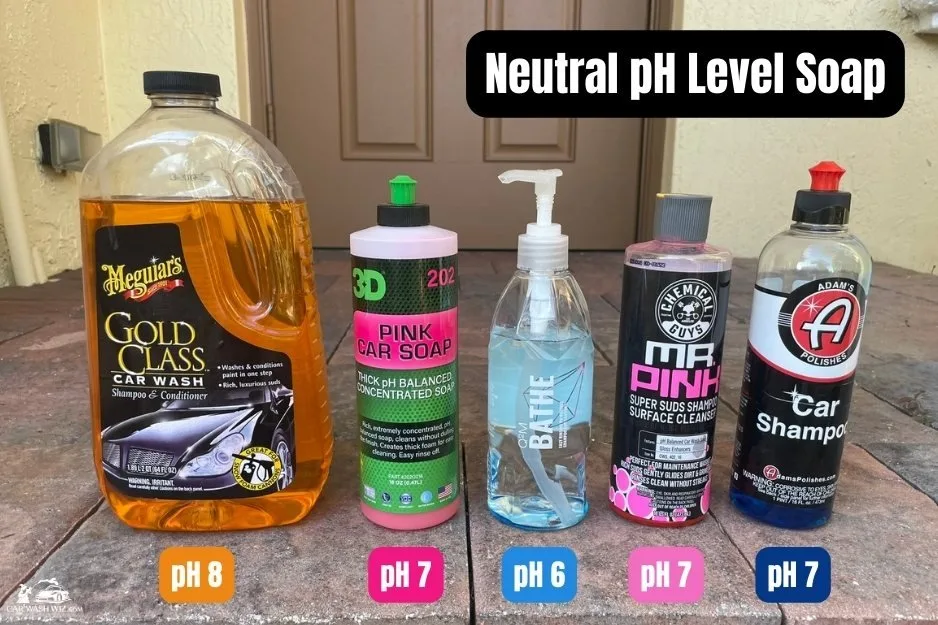 pH neutral car wash