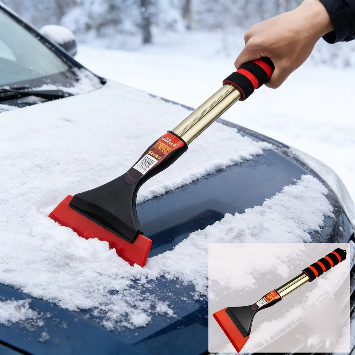 plastic ice scraper car glass