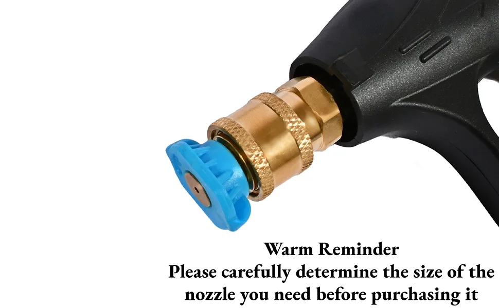 pressure washer nozzle PSI distance