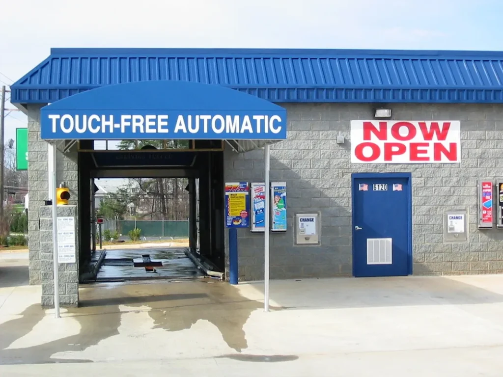public carwash with ceramic coat car