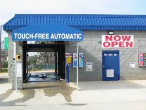 public carwash with ceramic coat car