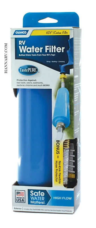 RV inline water filter