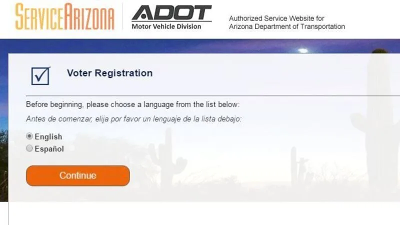 ServiceArizona.com website homepage screenshot