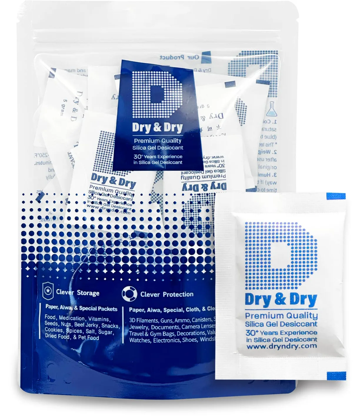silica gel packets and key drying