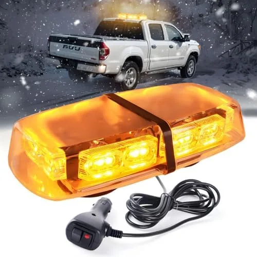 snow plow warning lights