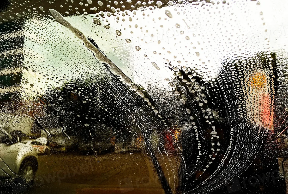 streaky car window