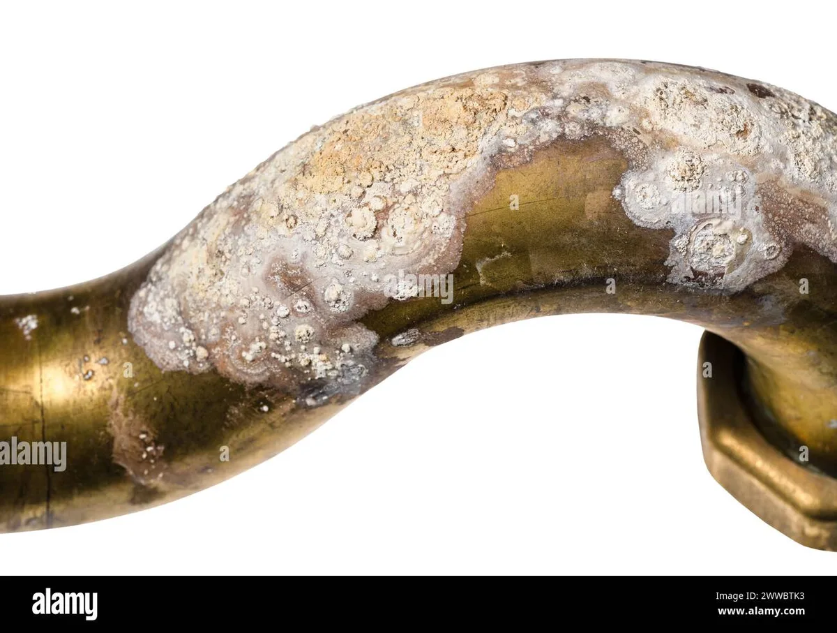 stripped brass hose connector