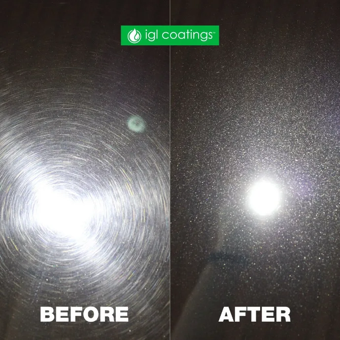swirl marks under LED light detection