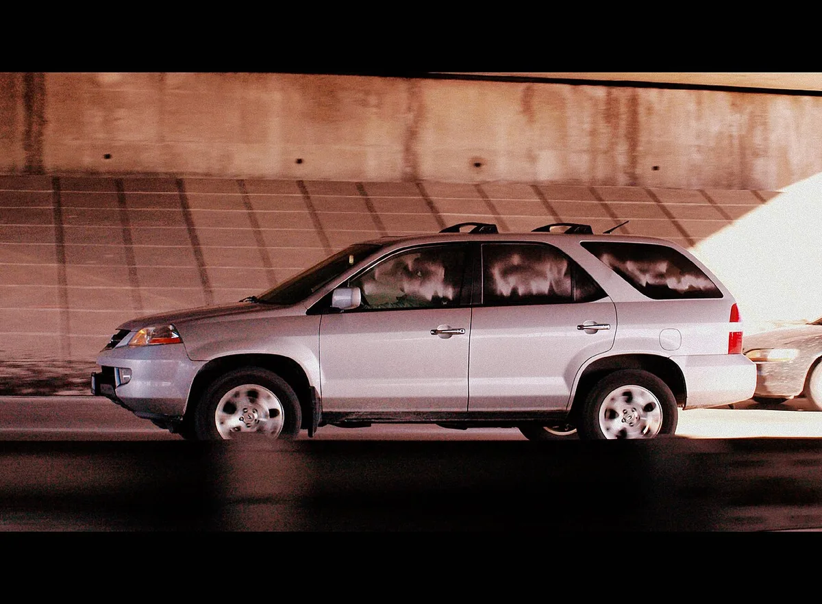 tinted car window