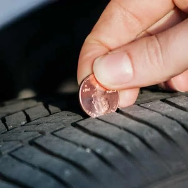 tire tread depth inspection