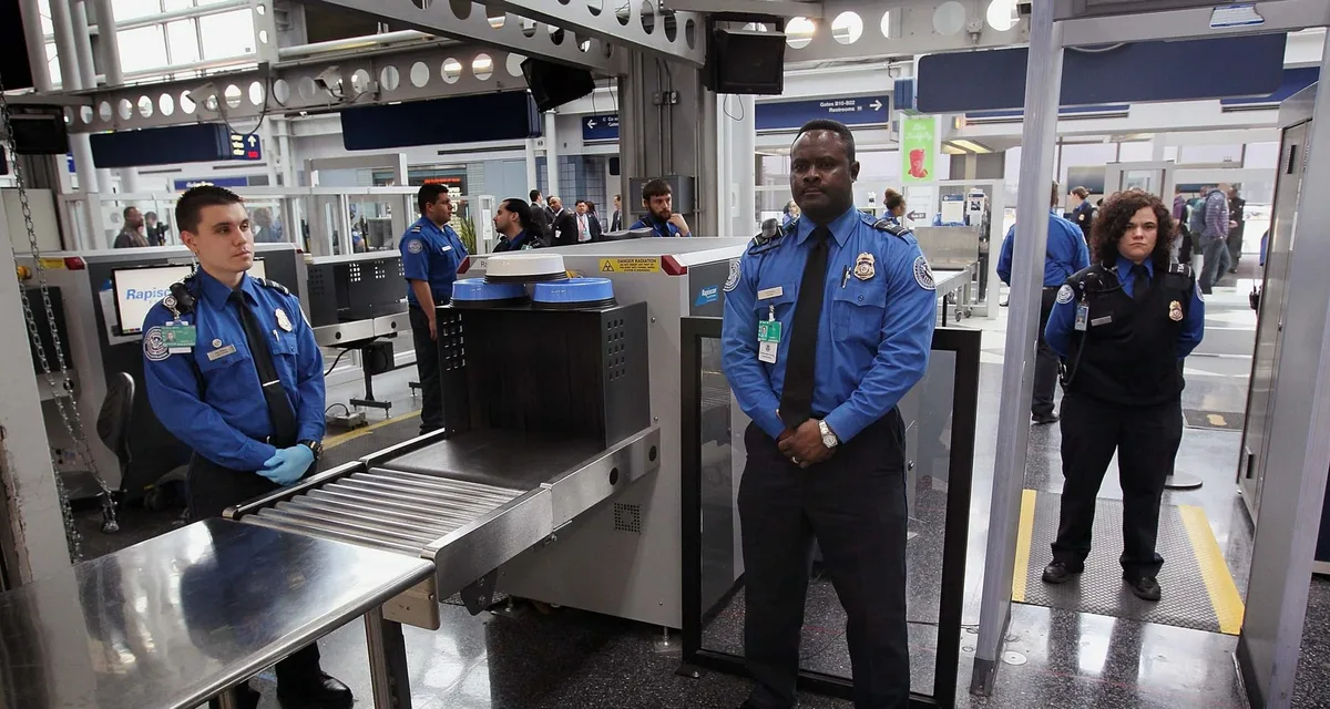 TSA checkpoint airport security