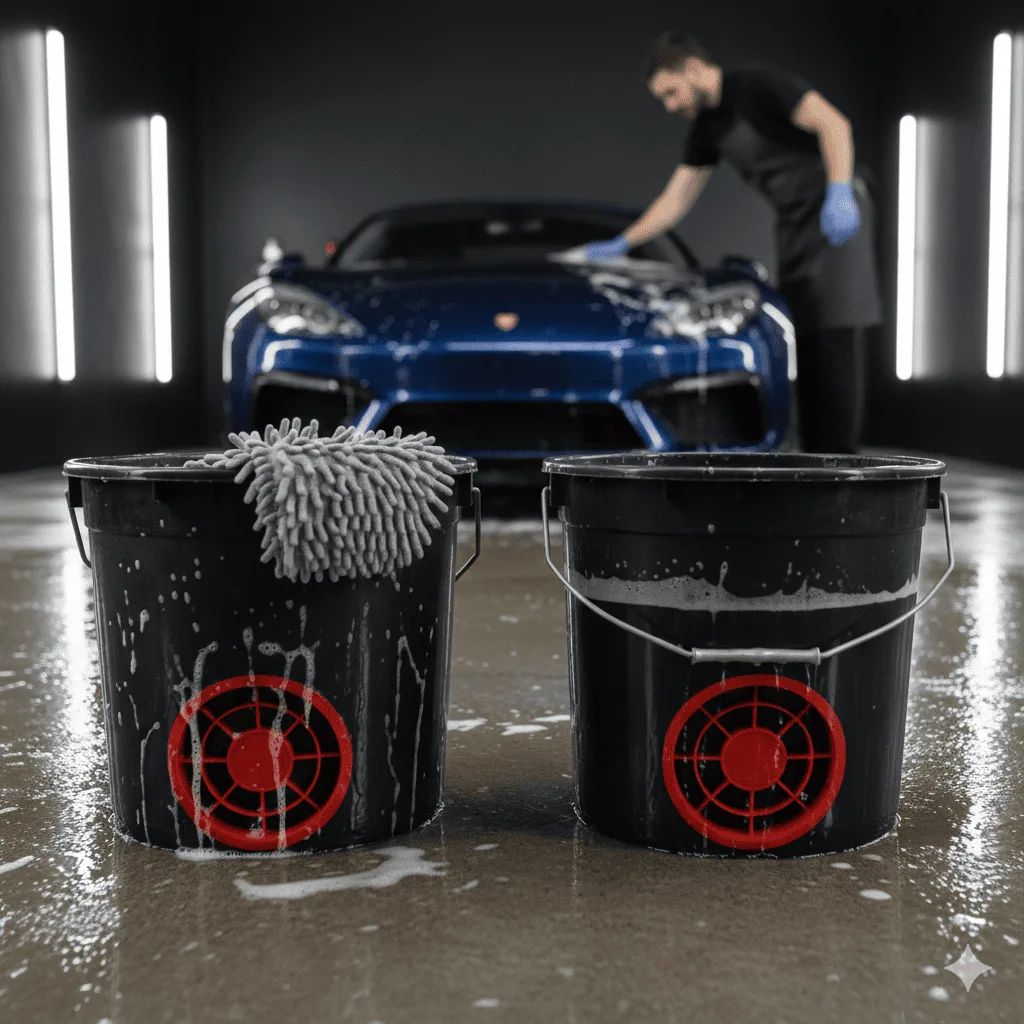 two bucket car wash method
