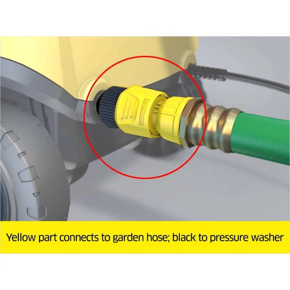 typical electric pressure washer setup