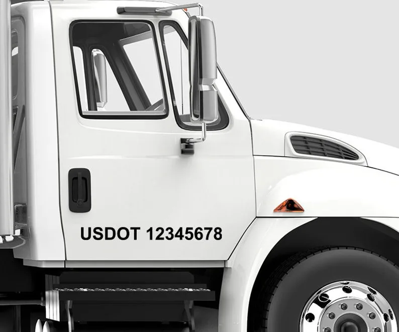 USDOT number on truck