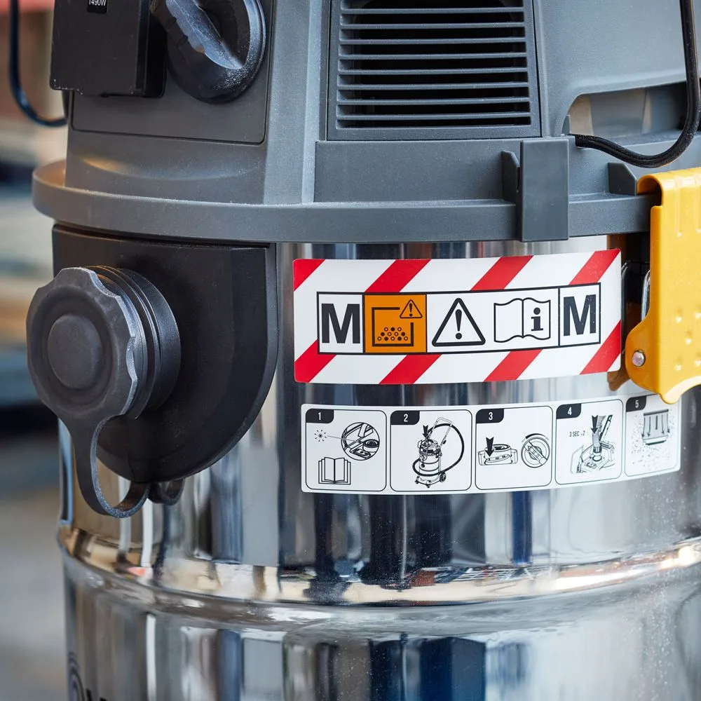 vacuum wet dry rating label specification