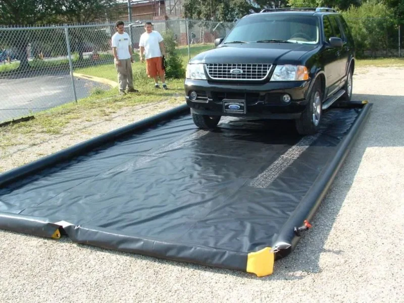 wash pad containment system