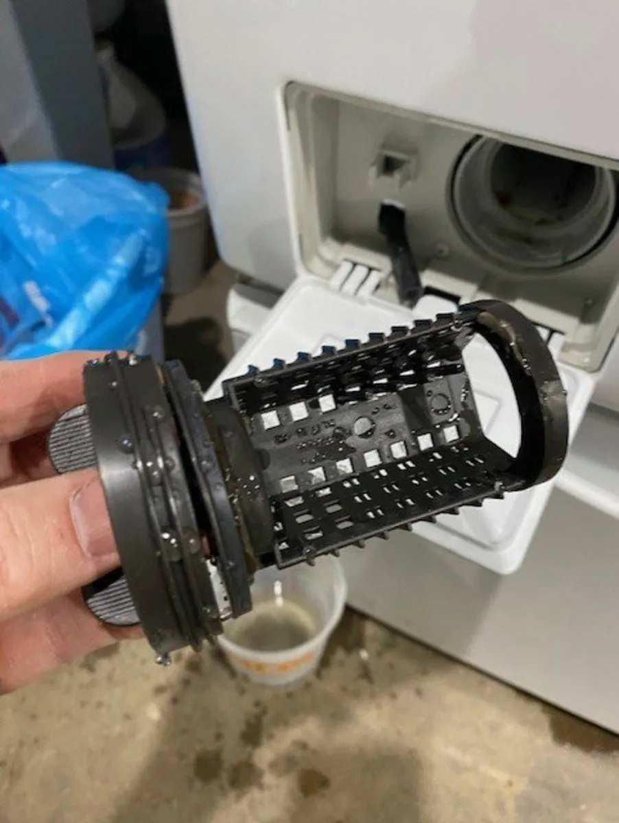 washing machine drain filter access panel