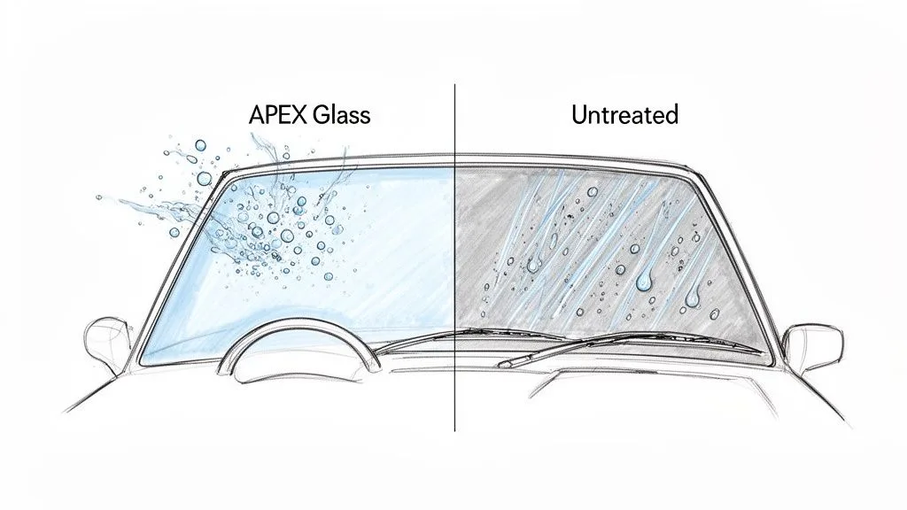 water beading comparison