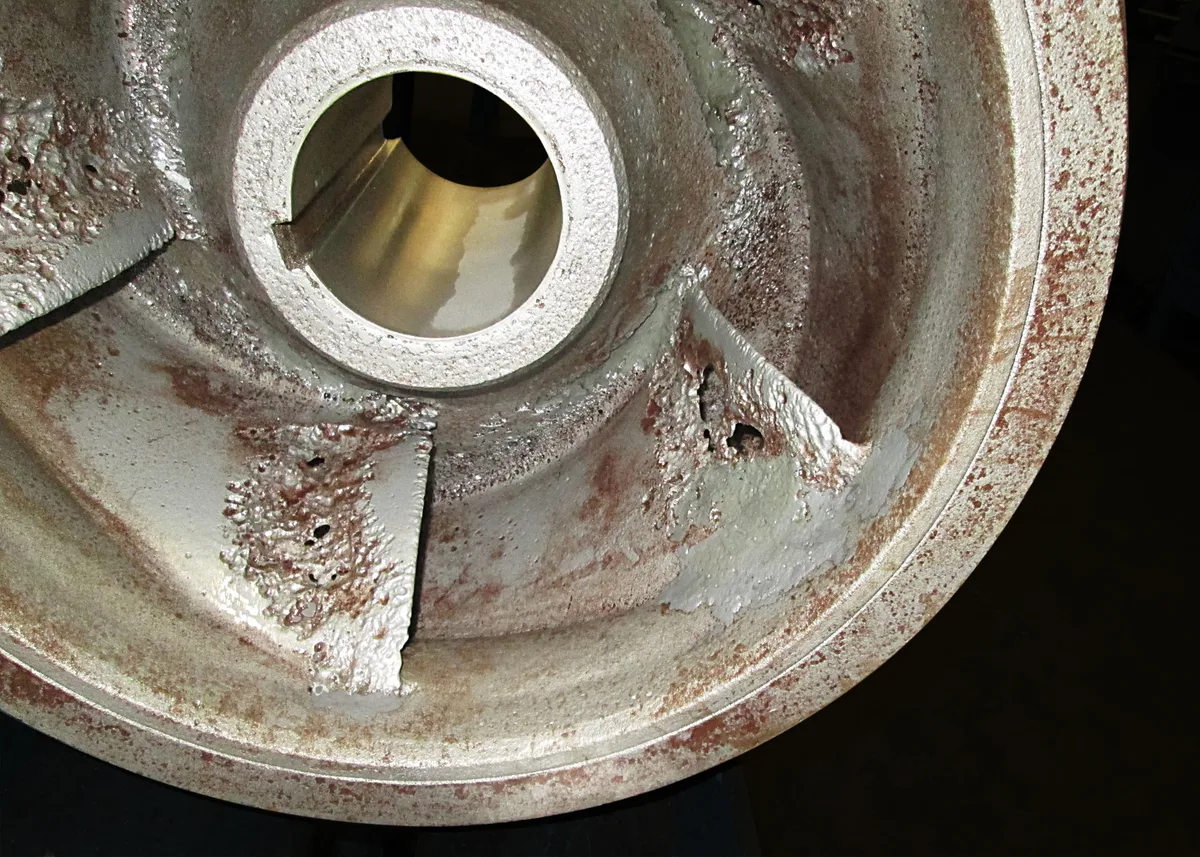 water damaged commercial vacuum motor corrosion