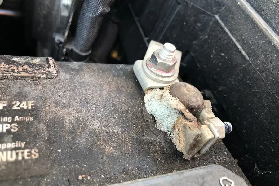 water damaged hybrid connector corrosion