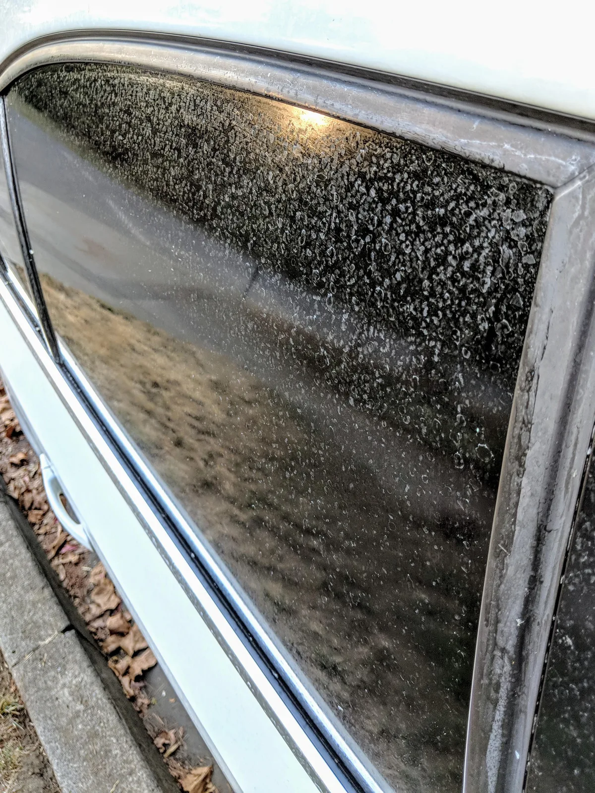 water spots on windshield