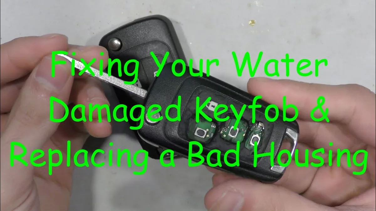 wet car key fob