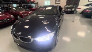 2017 BMW 430i Convertible silver side view top up