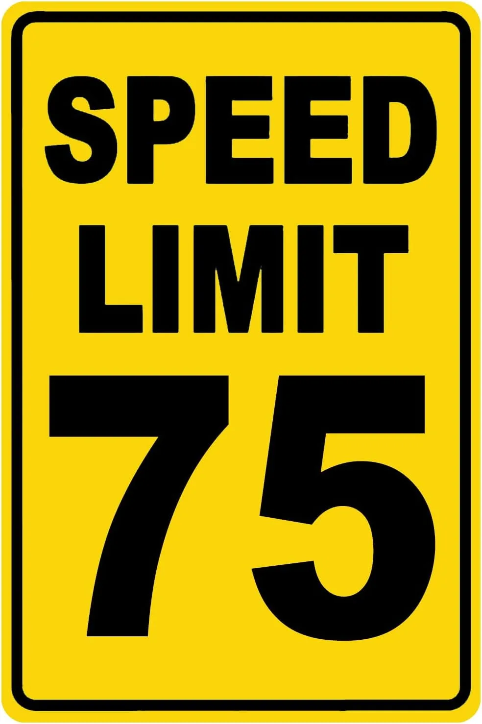 75 mph two-lane road rule