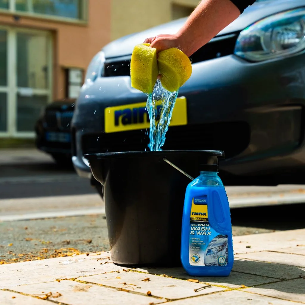 applying spray wax