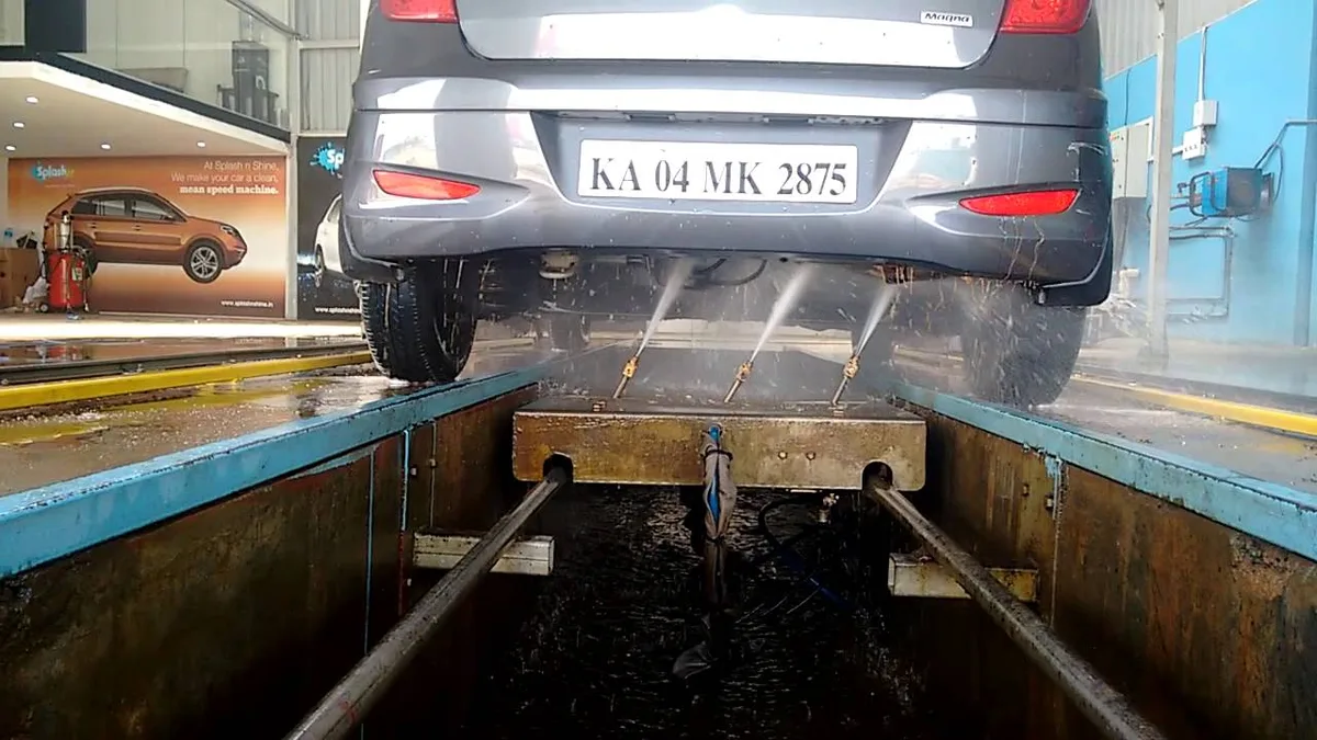 automatic car wash undercarriage