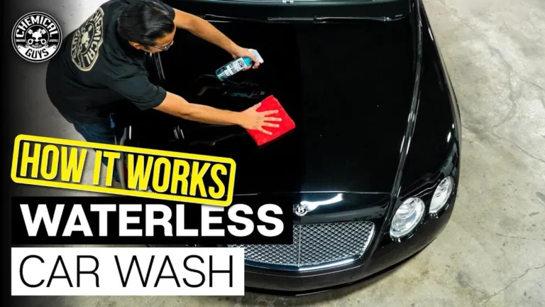 black car waterless cleaning
