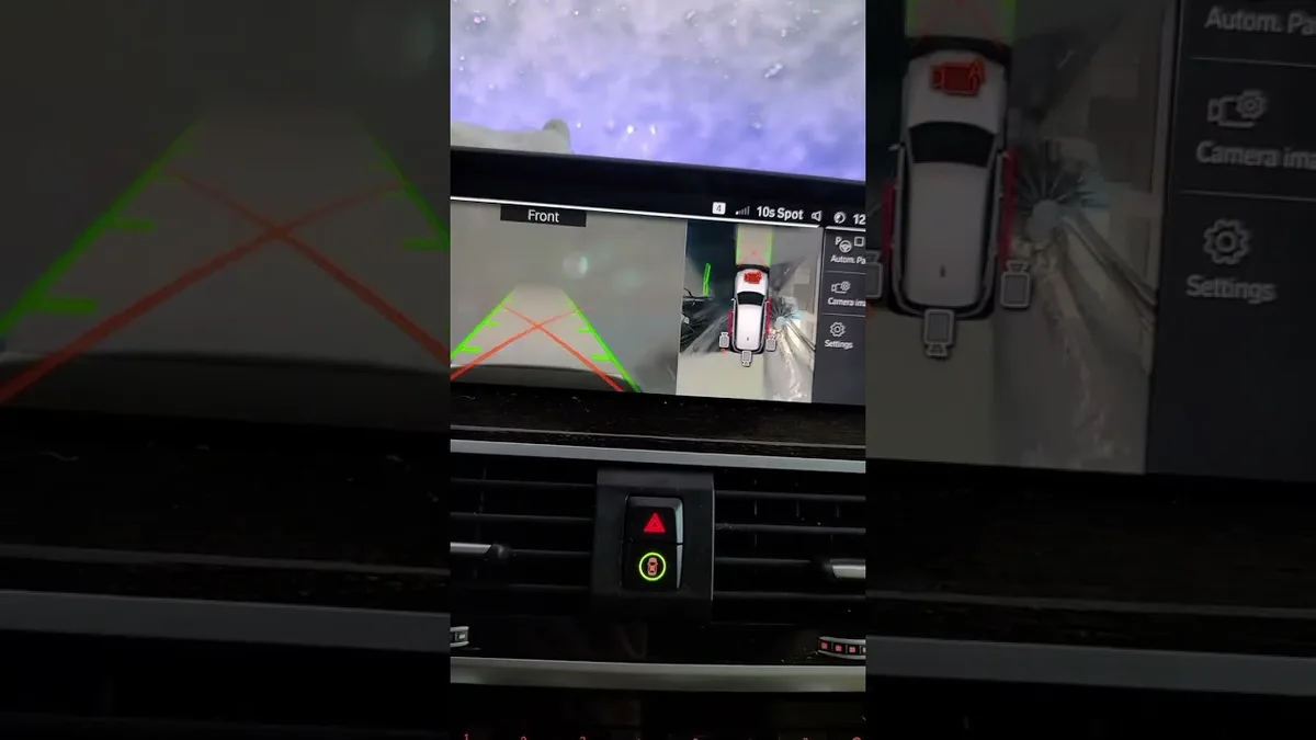 BMW Car Wash Mode activation