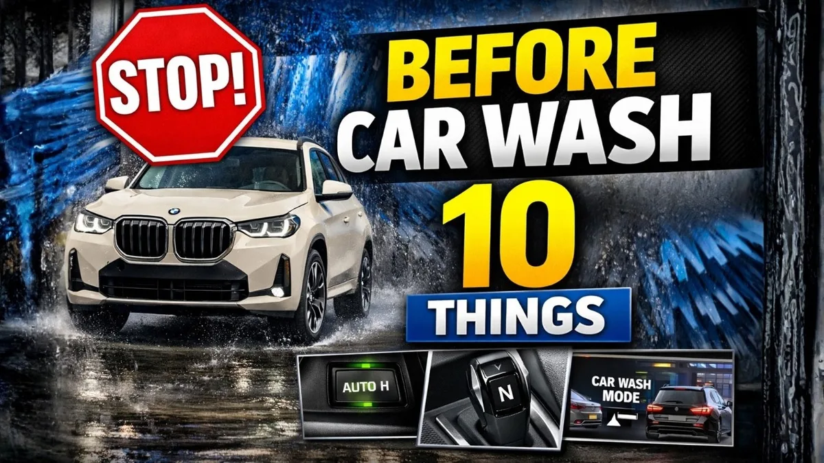 BMW car wash prep