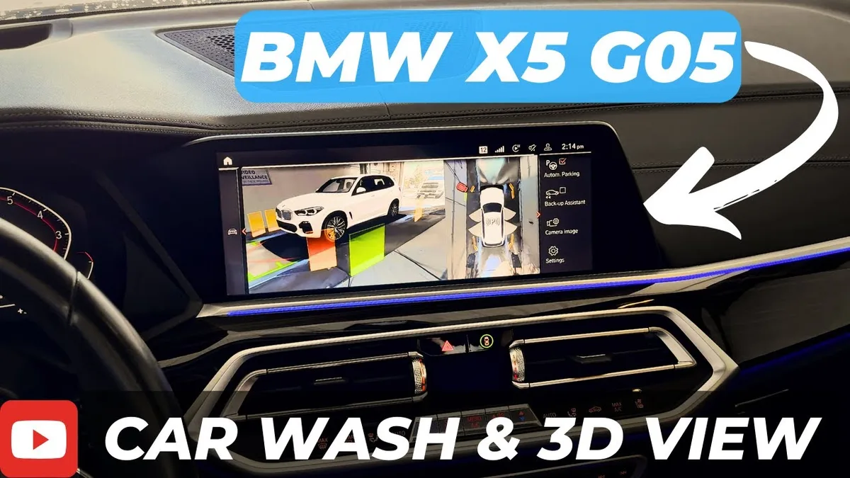 BMW carwash mode display