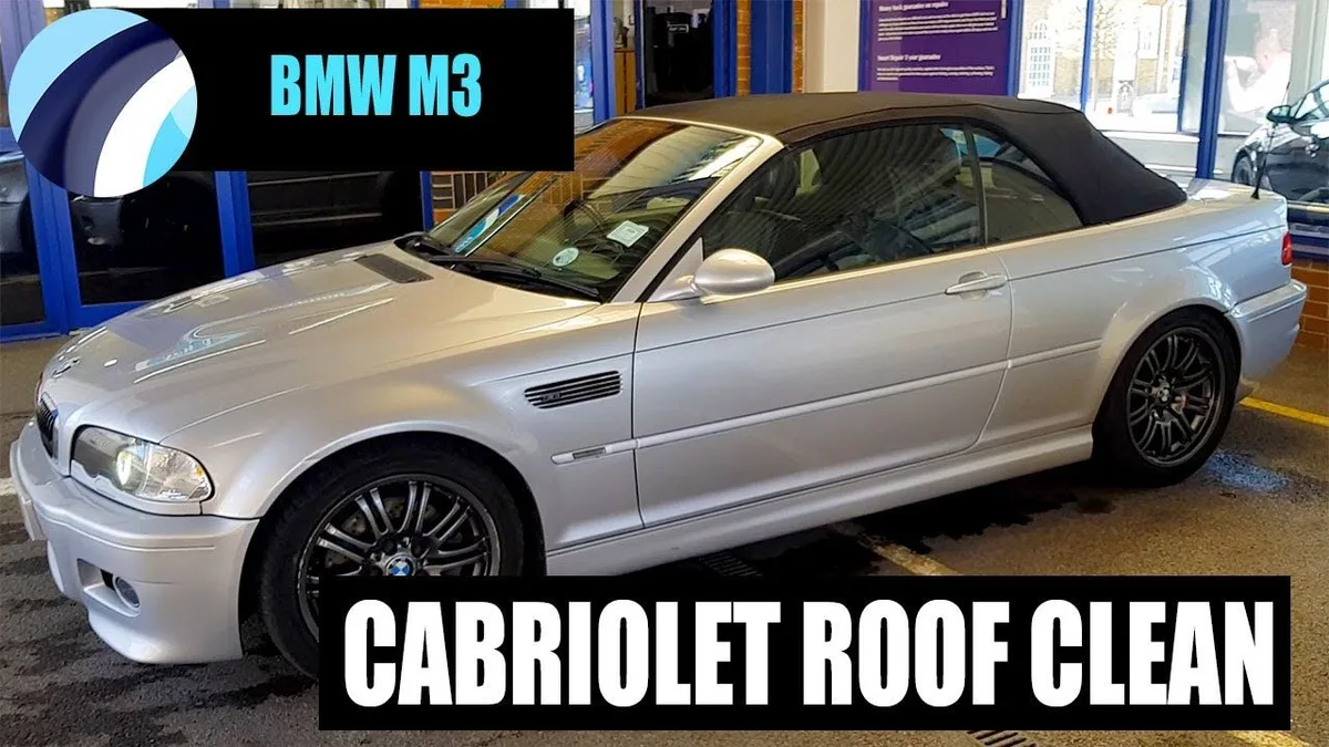 bmw convertible top washing