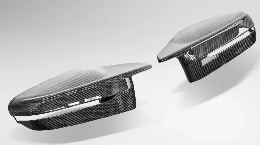 BMW folded side mirrors