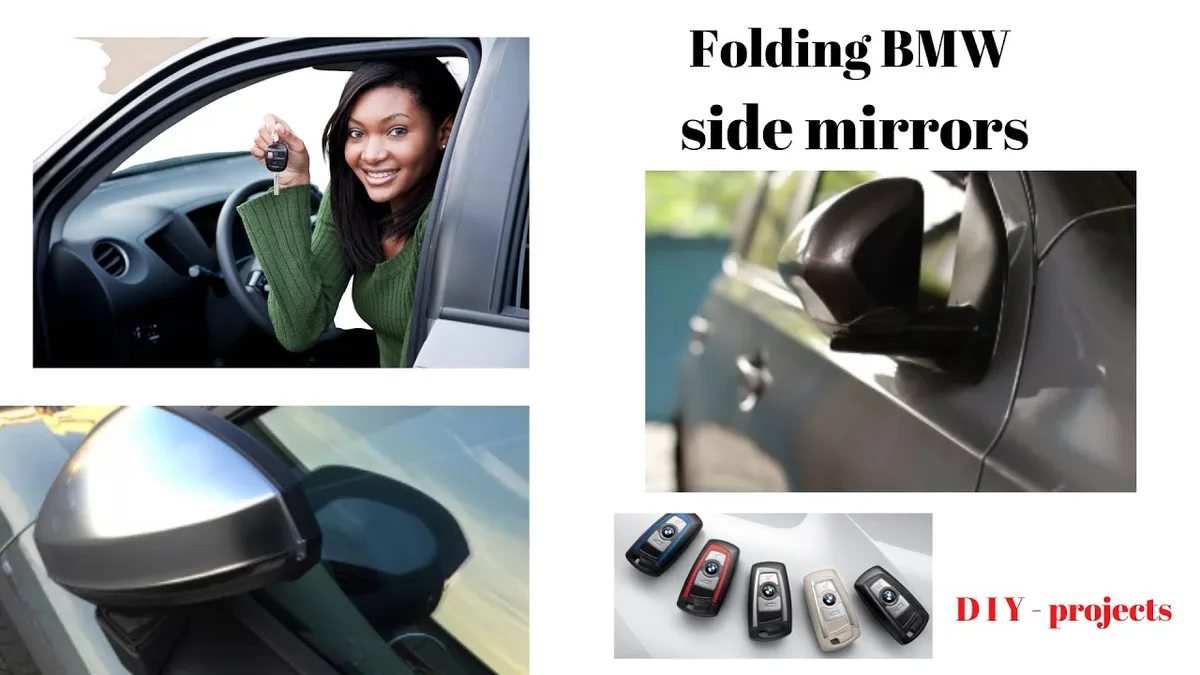 BMW X7 folded mirrors