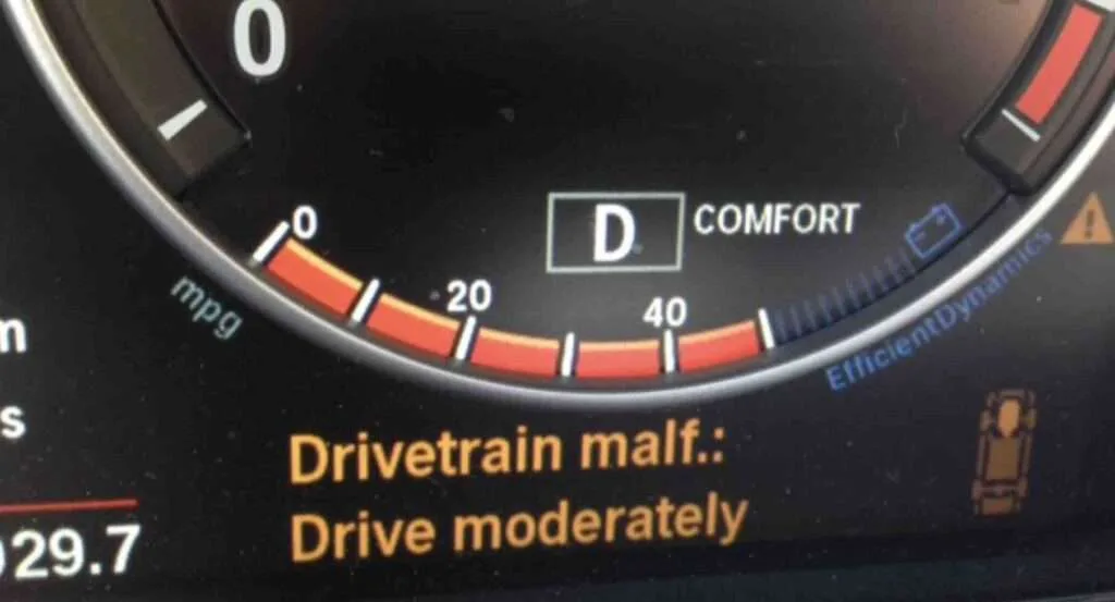 BMW xDrive automatic disengagement