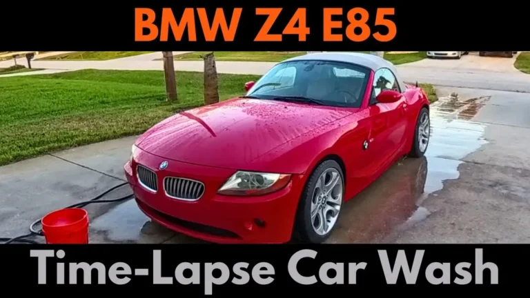 BMW Z4 in car wash