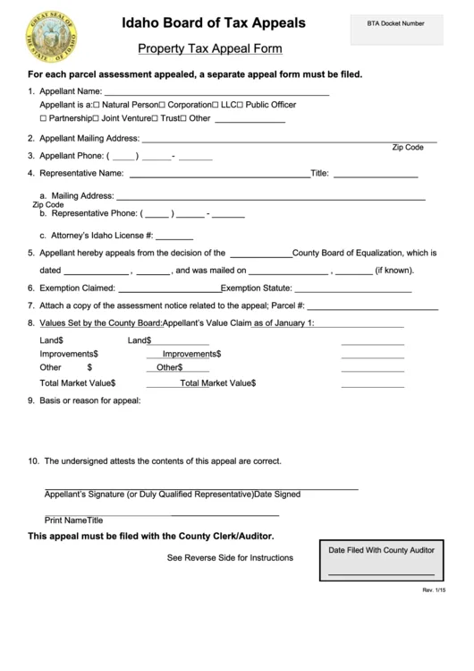 Board of Assessment Appeals