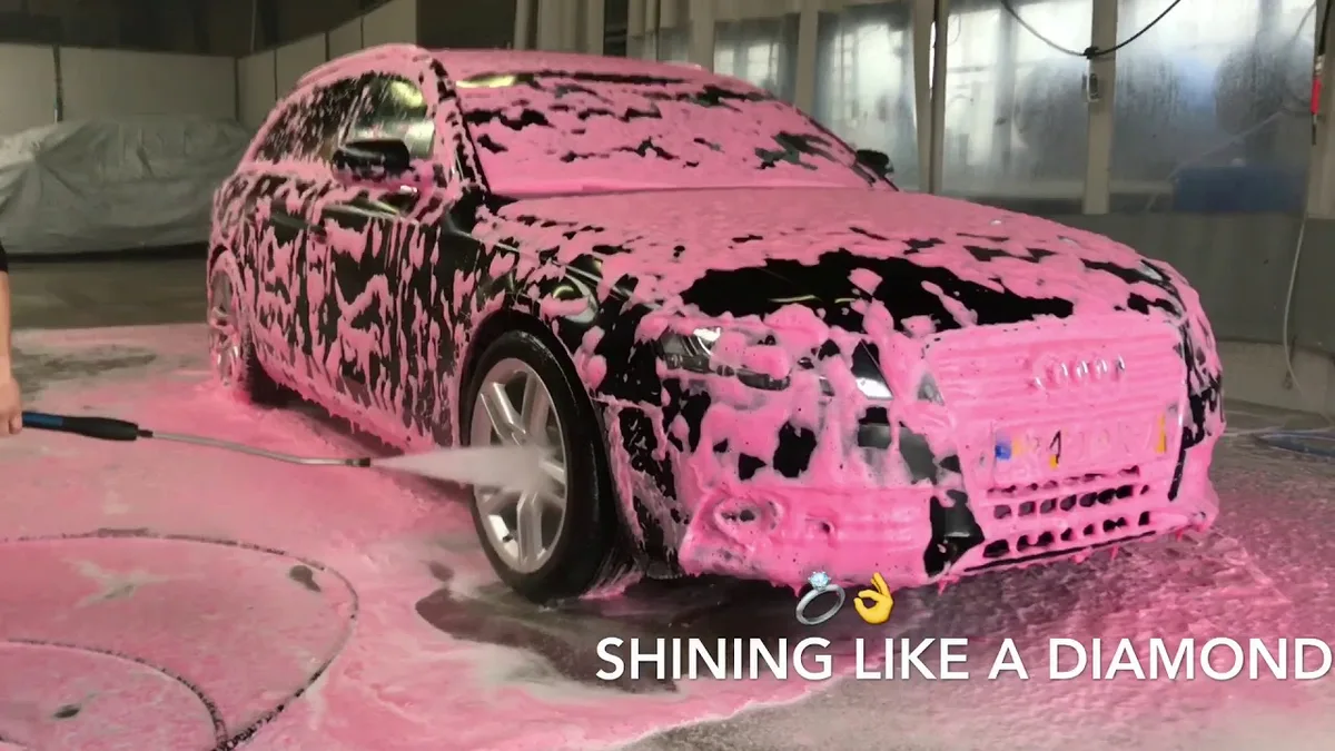bubblegum scented carwash foam