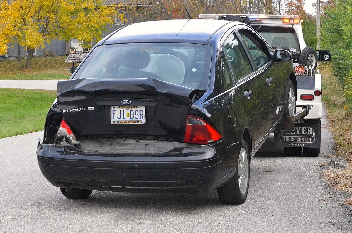 car accident property damage to another vehicle