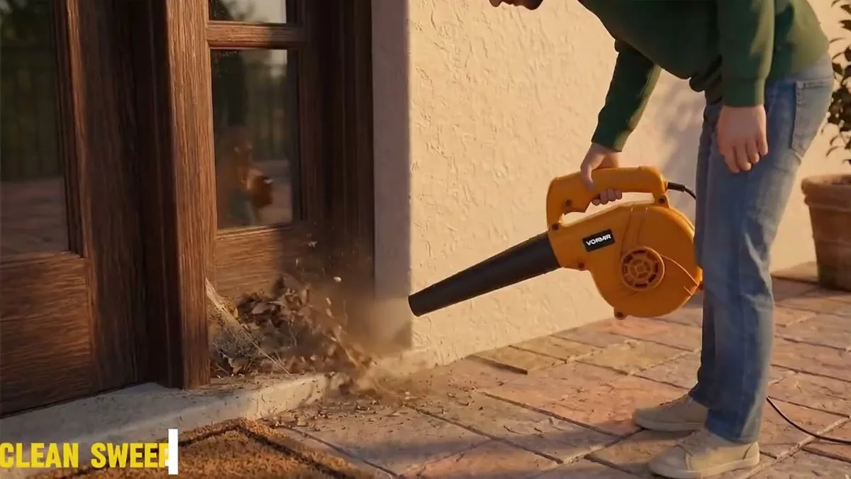 car blower dust removal